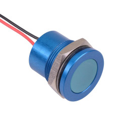 Q22F5ABXXB110E Blue Flush 22mm 110VAC LED Panel Indicator IP67 APEM