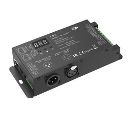 Sterownik do cyfrowych taśm LED dekoder DMX512/SPI XLR3/RJ45