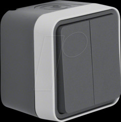 30753505 Serienschalter AP W.1 grau