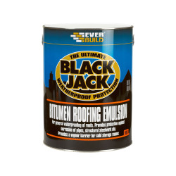 Everbuild 90605 Black Jack&#xAE; 906 Bitumen Roofing Emulsion 5 litre