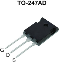 MOSFET N-kanałowy 17,4 A TO-247AD 800 V Pojedynczy 32 W 235 miliomów