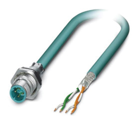 Kabel Ethernet Cat5 długość 500mm Z zakończeniem Phoenix Contact PUR