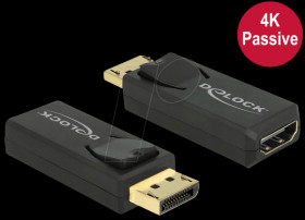 65571 Displayport 1.2 plug > HDMI socket, black