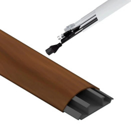 Listwa Maskująca do Kabli TV Kanał Korytko LPO 18/75mm 3K Drewno Ciemne 2m