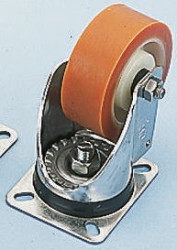 Koło samonastawne średnica kabla 125mm Płyta LAG 300kg wysokość całkowita 162mm