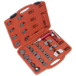 Sealey VS0286 Air Operated Brake Piston Wind-back Tool Kit 29pc