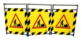 Bariera ochronna Bariera składana Czarny, żółty