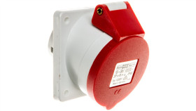 Gniazdo Tablicowe 16A 5P 400V 6H Ip44 Skośne Quick-Connect 122001