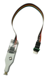 Sonda pomiarowa (klips) QFN8 6x5 (WSON 8-pin R=1,27mm 6x5mm) z przewodem i adapterem DIL8