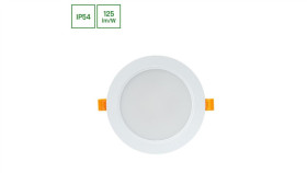 Dure 3 Downlight 12W Cw 230V 110St Ip54 Ik06 145X34 Biały Okrągła Zasilacz...
