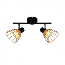 Lampa sufitowa Gent kolor czarny metal/rattan, 2xE14 IP20 P20084-2TU Zuma Line