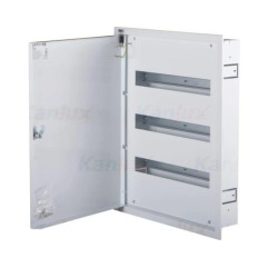 Rozdzielnica modułowa metalowa 3x18 podtynkowa IP30 N+PE I klasa drzwi białe KP-DB-I-MF-318 biały 29321