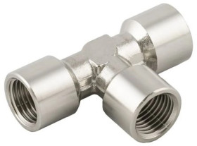 Pneumatyczny adapter teowy gwintowany, 140 barów