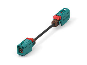 Kabel koncentryczny złącze A Wtyk FAKRA złacze B Wtyk FAKRA długość 600mm Z zakończeniem