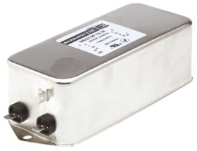 Filtr RFI 12A 1-fazowy 220kΩ 250 V AC DC → 400Hz 3,25 mH Roxburgh EMC Montaż w obudowie