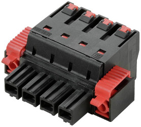 Weidmüller 2493310000 Obudowa złącza pin męskiego na kabel BUF 10.16IT/03/180F AG BK BX, wire-to-board, piny: 3, 76 A, 2