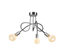 Lampa sufitowa nowoczesna 3xE27 RUMBA SILVER