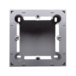 Simon Basic Puszka natynkowa płytka 31mm) pojedyncza stal inox MPN1/21