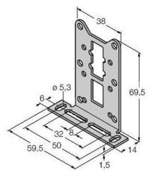 Turck 6945006 Kątownik mocujący MW-Q14/Q20 1 szt.
