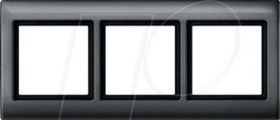 400314 Aqua design frame - 3-gang, anthracite