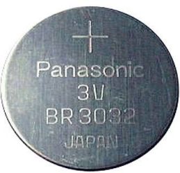 Bateria guzikowa, litowa Panasonic BR 3032, 3V, 68 mAh