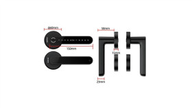 Elektroniczny Zamek Do Drzwi Smartlock Rcf Mini (Odcisk Palca, Mifare, Pin,...