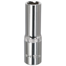 Sealey SP1213D WallDrive® Socket 13mm Deep 1/2"Sq Drive Fully Polished