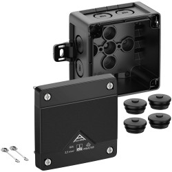 Spelsberg 40200101 Junction Box IP66/67/69 92x92x60mm black VDE certified