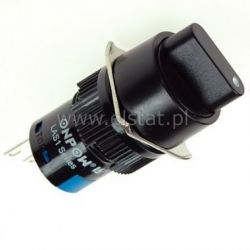 Przełącznik LAS1-AY-11 obrotowy stab. 16mm, ( 0-1)