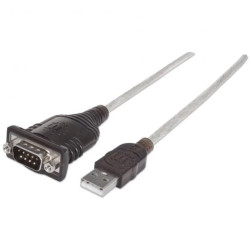 Konwerter Adapter USB na RS232/COM/DB9 M/M na Kablu 45cm