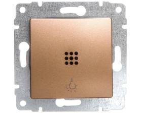 VENA Przycisk /światło/ z podświetleniem patyna 523013