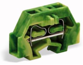 2-wire end terminal, spring-clamp connection, 0.08-1.5 mm², 1 pole, 18 A, 6 kV, yellow/green, 260-327