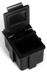 Small parts container, black, (L x W x D) 16 x 12 x 15 mm, 9-321-VE10