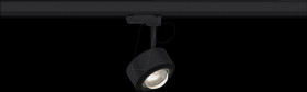 91390 ProRail3 rail spotlight Aldan, 539 lm, 8 W, 3000 K, dimmable, bl