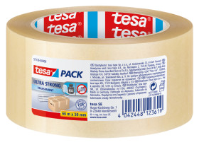 Taśma opakowaniowa szerokość: 50mm Przezroczysty Tesa Folia PVC