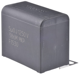 Kondensator foliowy 5μF 1.25kV dc Vishay Polipropylenowe rozstaw: 43mm ±5