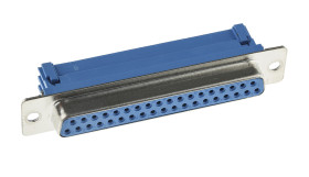 Złącze D-Sub 37-pinowe Żeński Proste Montaż na kablu raster 1.27mm Cyna
