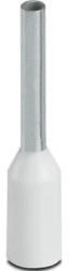 Insulated wire end ferrule, 0.5 mm², 14 mm/8 mm long, DIN 46228-4, UL 486F-E, NFC 63-023, white, 3200881