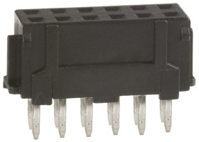 Gniazdo PCB 12 -pinowe 2 -rzędowe raster: 2.0mm Proste Przewlekany