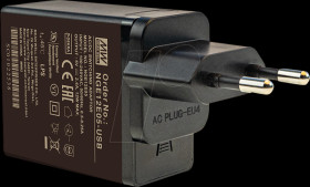 NGE12E05-USB USB charger, 12 W, 5 V, USB-A, Euro plug