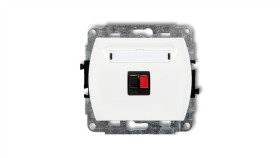 Trend Gniazdo Głośnikowe Pojedyncze Biały Gg-1