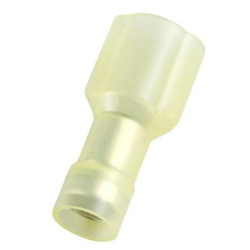 Konektor płaski Męski 0.8 x 6.35mm 12 › 10 AWG, 4 › 6 mm2 długość 26mm Izolacja: Izolowane /100szt./