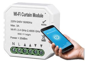 Dopuszkowy sterownik rolet WiFi RTX dla aplikacji Tuya LN