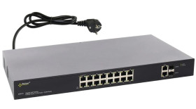 Gigabitowy switch PoE 16-portowy SFG116 do 16 kamer IP