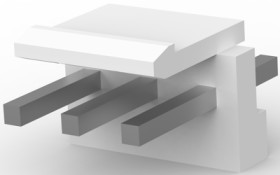 Pin header, 2 pole, pitch 3.96 mm, straight, natural, 1-1318300-2