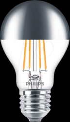 36122500 LED lamp E27, 7.2 W, 650 lm, 2700 K, mirrored head, filament