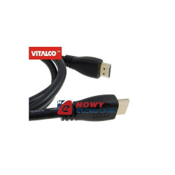 Kabel HDMI 2m v1.4 HDK48 czarne VITALCO