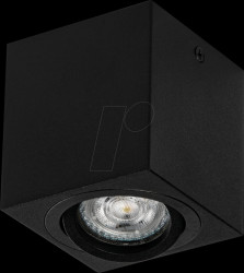4058075758681 Surface-mounted spotlights, square, black, for GU10