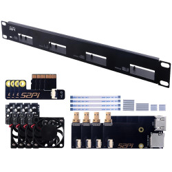 52Pi 1U 19" Rack Mount for Raspberry Pi 4
