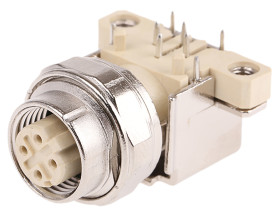 Złącze wielostykowe przemysłowe 4-pinowe M12, panelowe Gniazdo HARTING